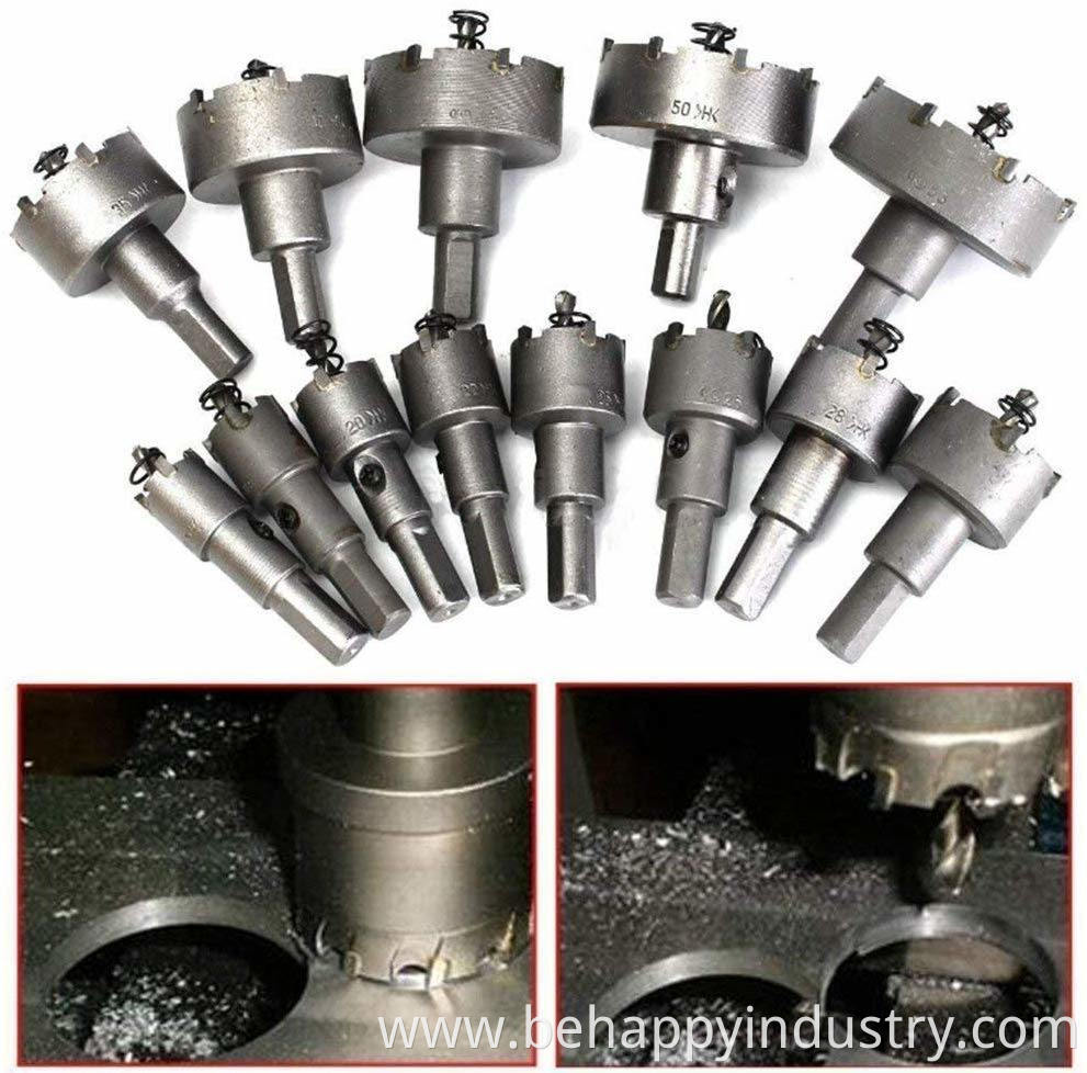 13PCS 16mm-53mm Stainless Steel Carbide Tip Tct Metal Drill Bit Hole Saw